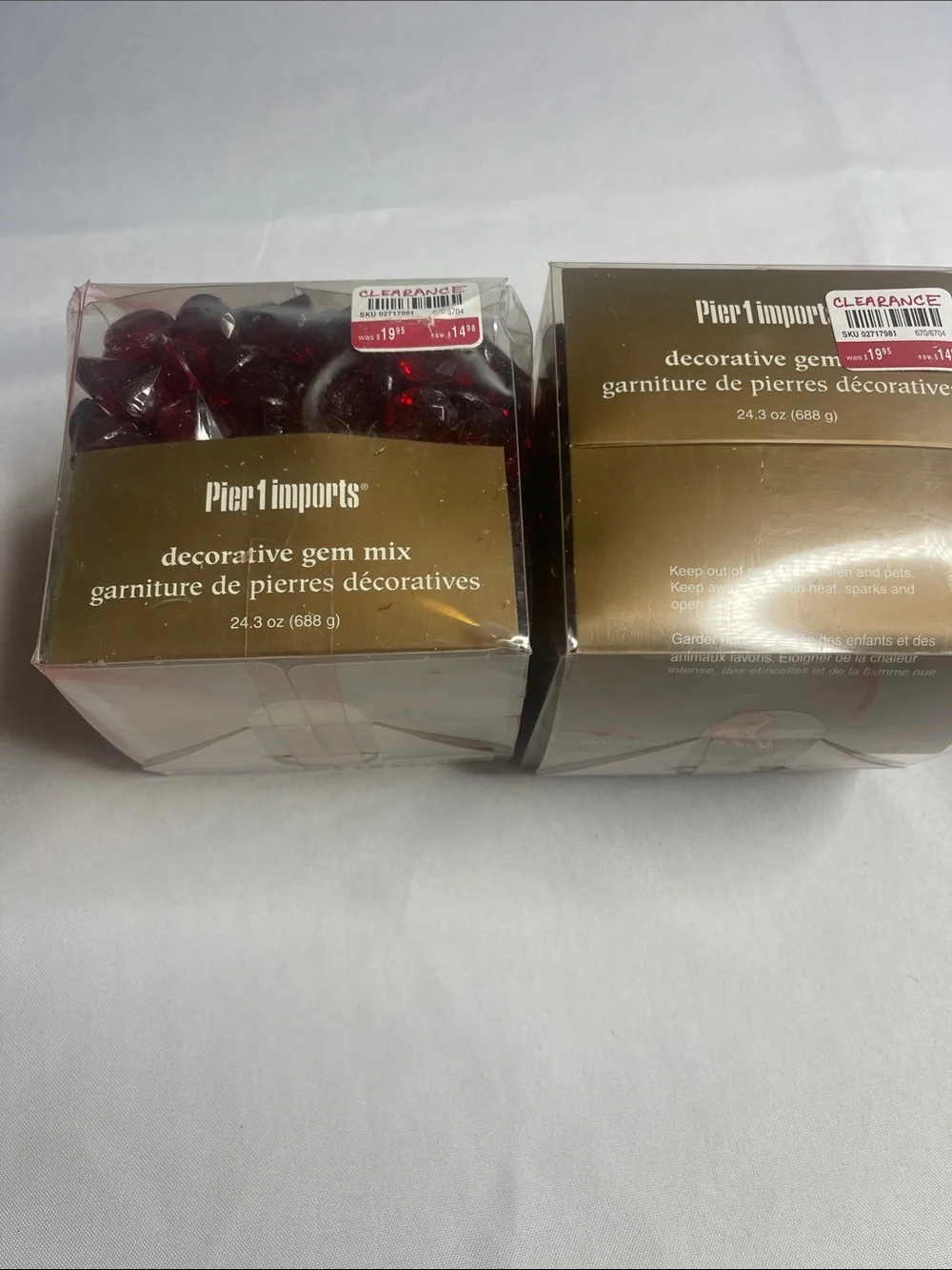 Proper 1 Imports Red Decorative Gem Mix - Pack of Decorative Gems